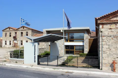 Gerbereimuseum Karlovasi Samos – Eingang des historischen Gebäudes